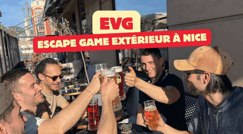 Un escape game extérieur pour un enterrement de vie de garçon sur Nice