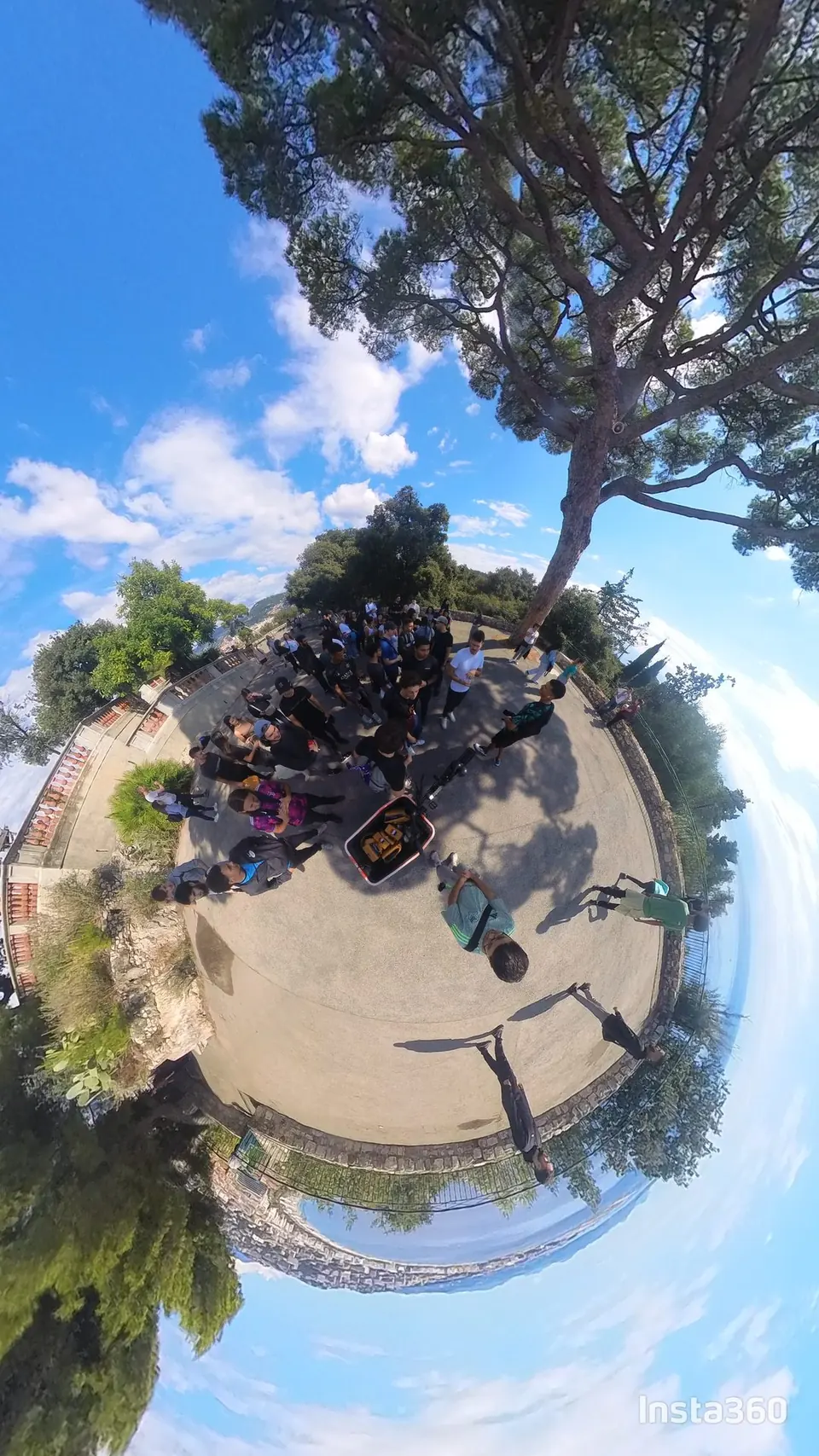 Vue 360 degr&eacute;s d&rsquo;un groupe scolaire sur la colline du Ch&acirc;teau &agrave; Nice