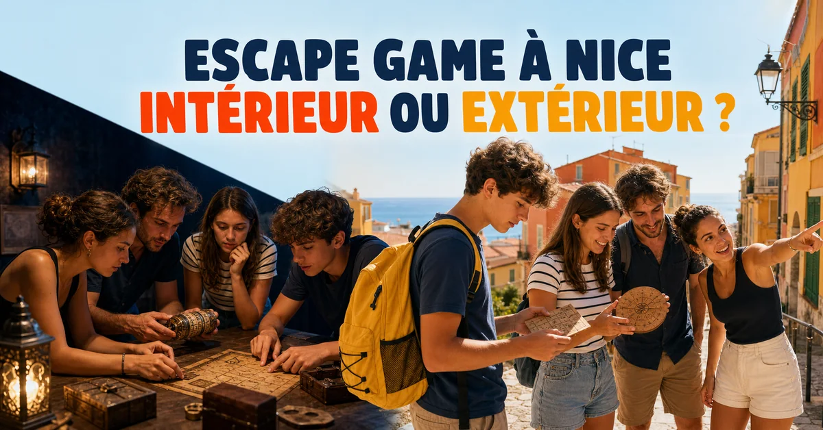 Comparaison entre un escape game en salle et un escape game extérieur dans les rues de Nice